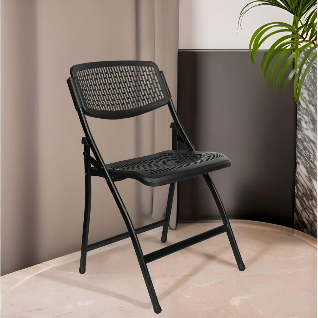 Premium Folding Mesh Seat Heavy Duty Carbon Steel Comfortable Chair