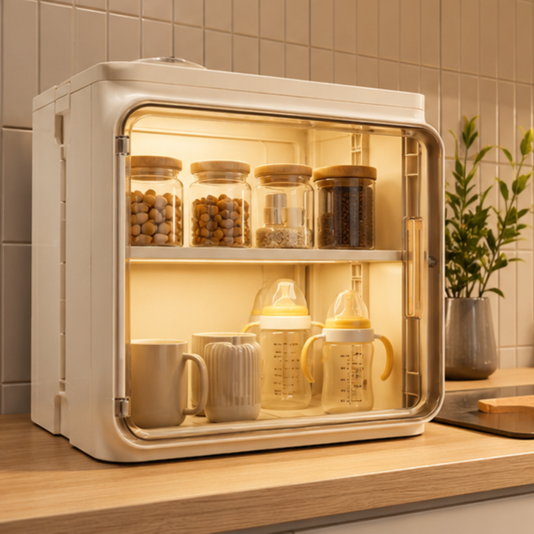 Multi-Purpose Removable Shelves Dustproof Storage Cabinet with Magnetic Door