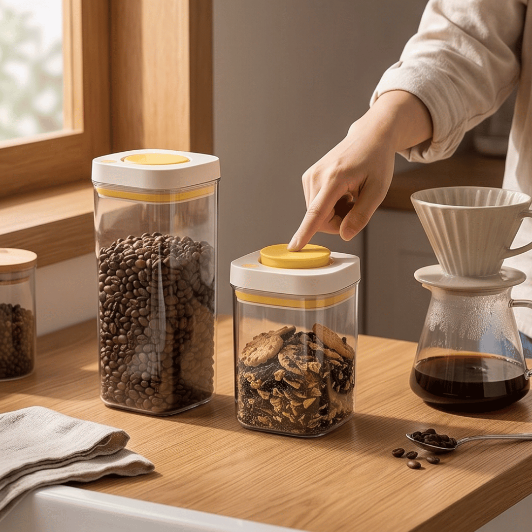 One Press Vacuum Airtight Food Storage Container