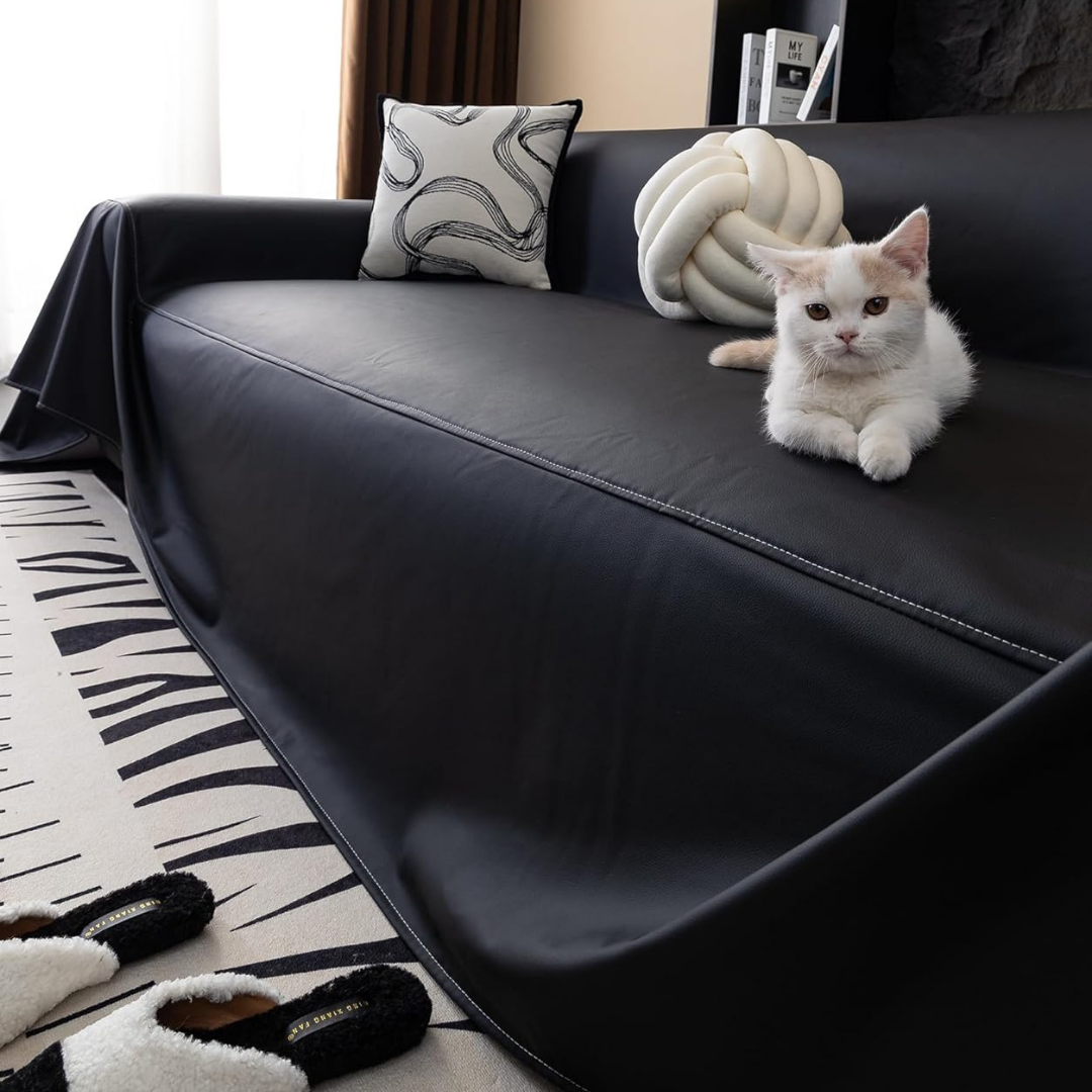 Premium Waterproof Faux Leather Sofa Cover