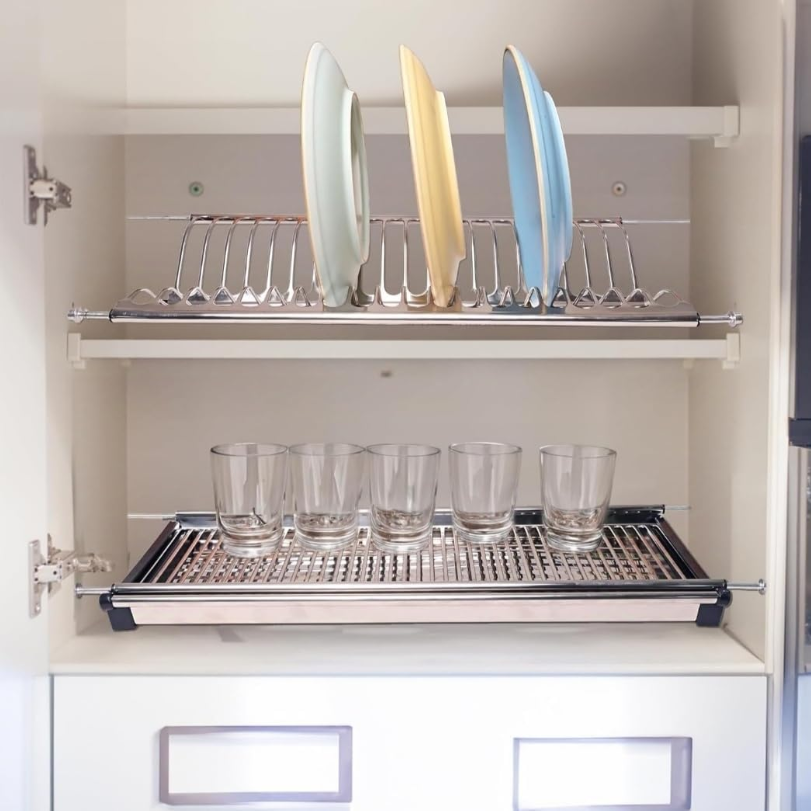Modular Kitchen Stainless Steel Dish Plate Drainer Rack
