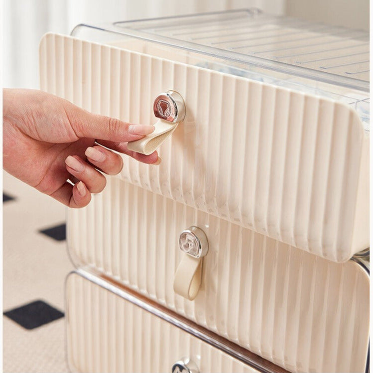 3 Layer Grided Drawer Cabinet for Undergarments and Socks