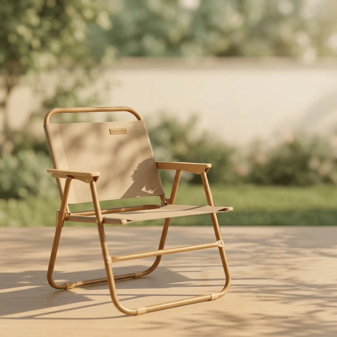 Homero Portable Outdoor Folding Comfortable Tall Back Support Chair