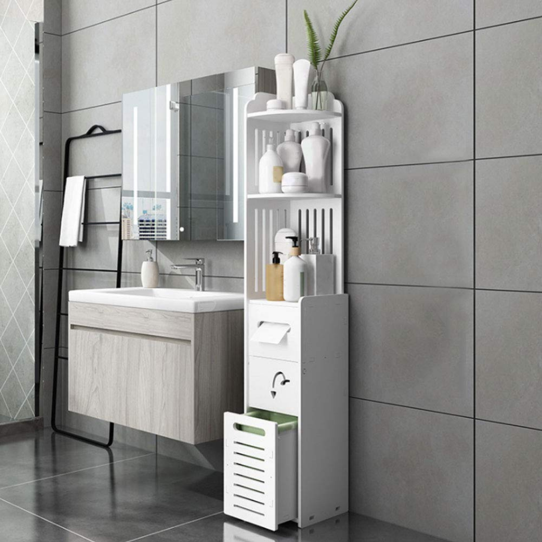 Multi-Purpose Space Saving 3 Tier Slim Home Storage Cabinet