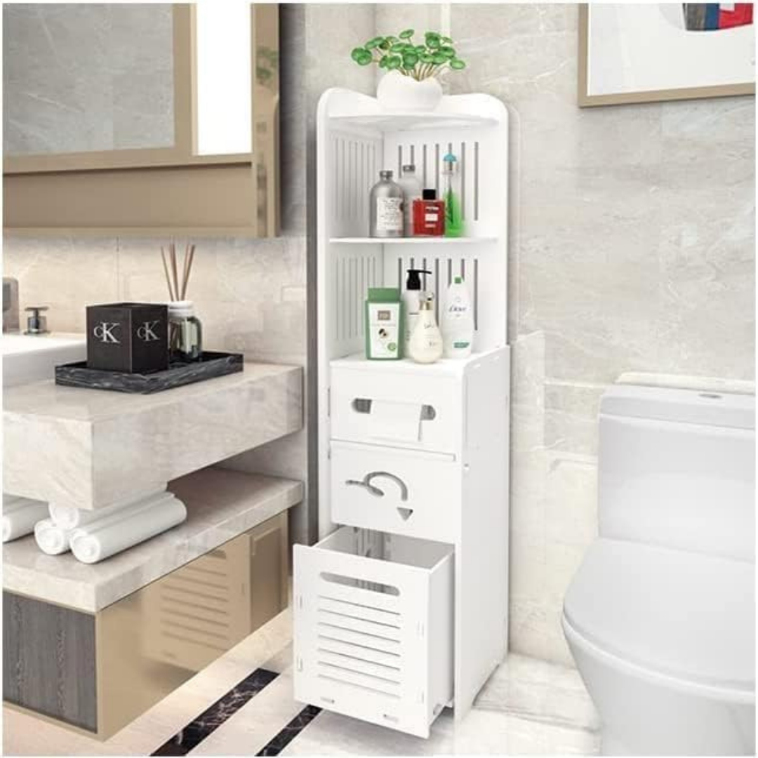 Multi-Purpose Space Saving 3 Tier Slim Home Storage Cabinet