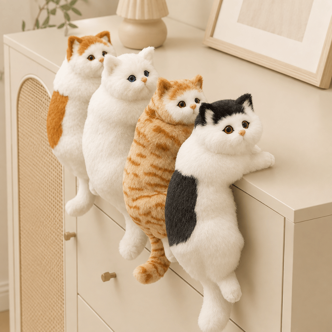 Homero Realistic Design Simulation Plush Hanging Cat