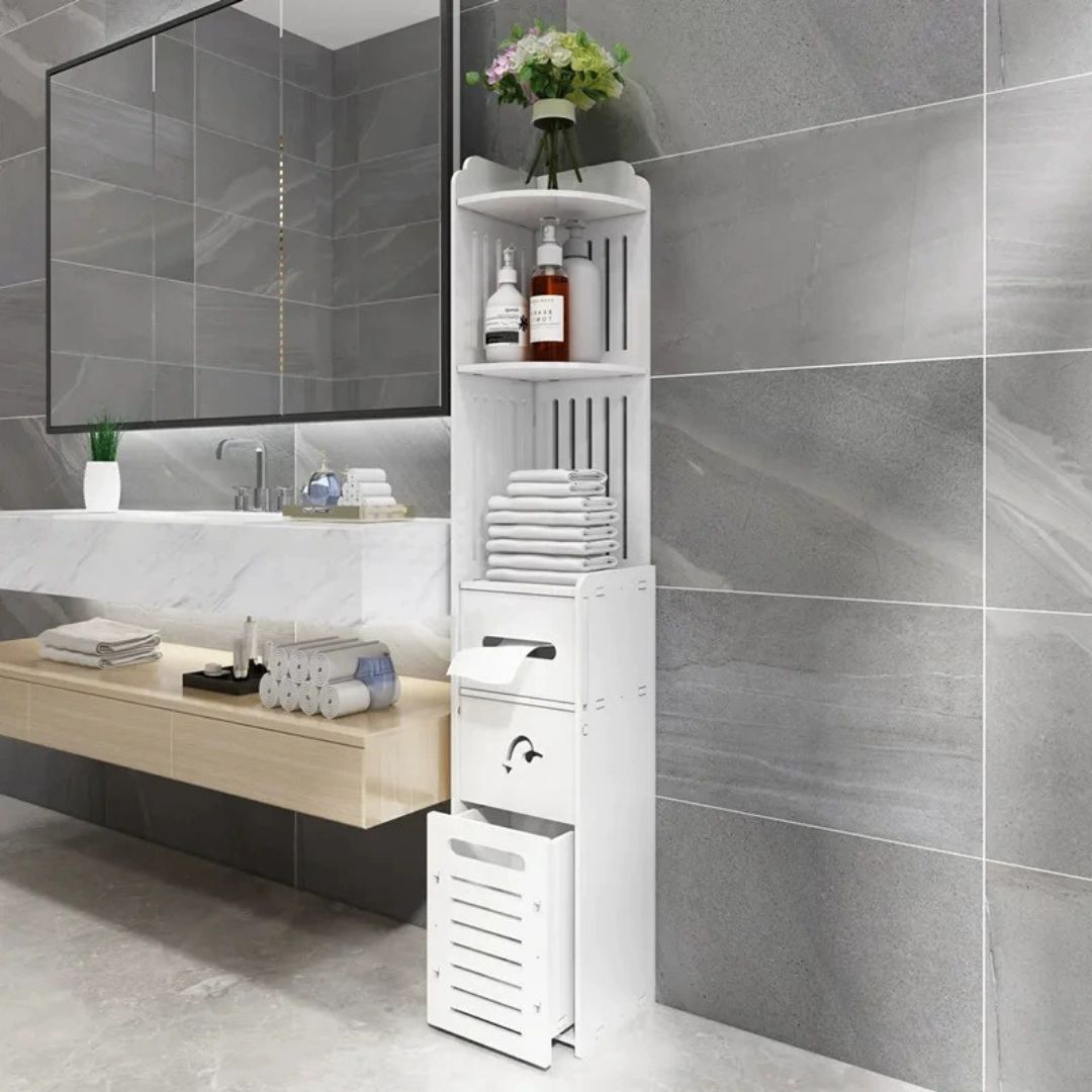 Multi-Purpose Space Saving 3 Tier Slim Home Storage Cabinet