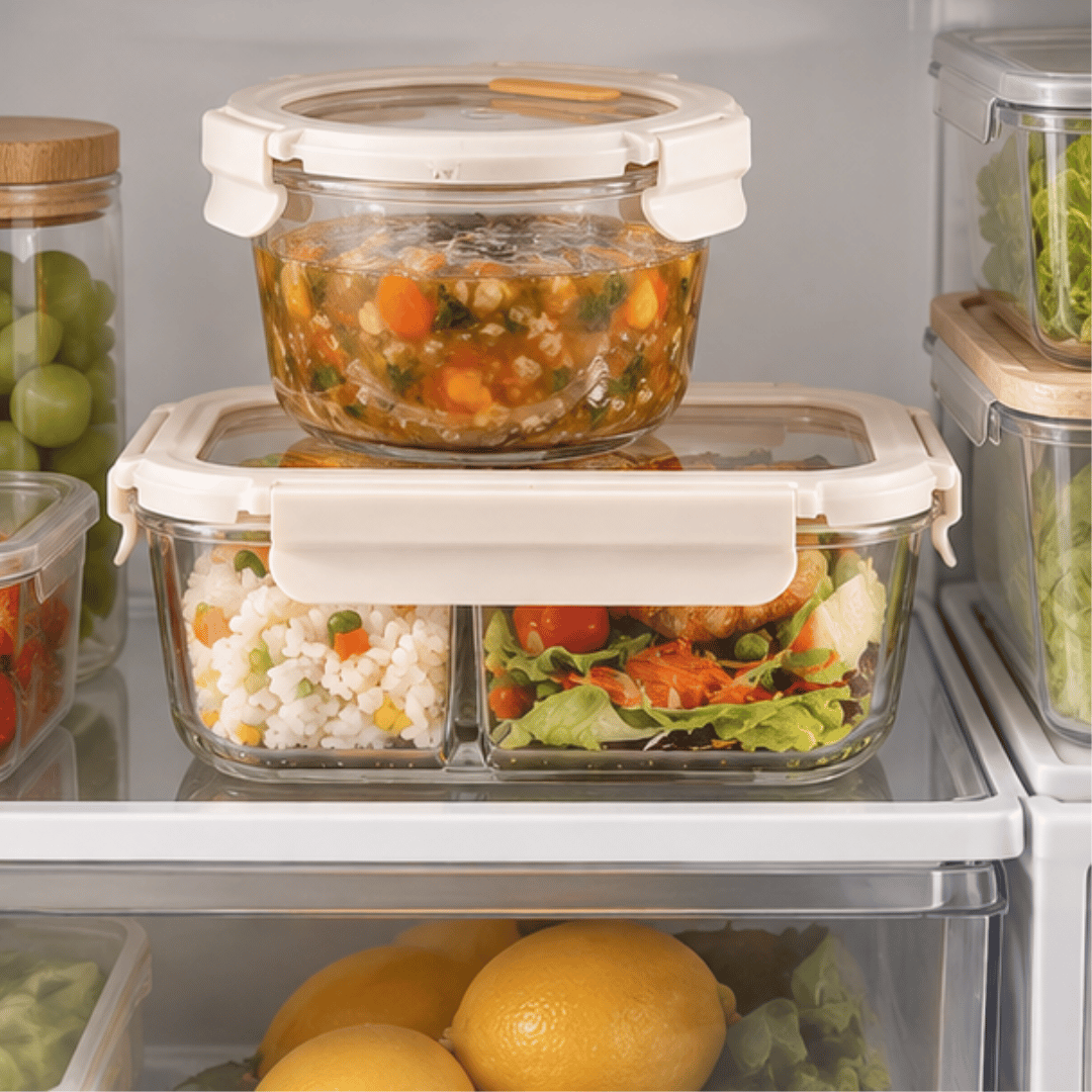Microwave Safe Borosilicate Glass Food Storage Container
