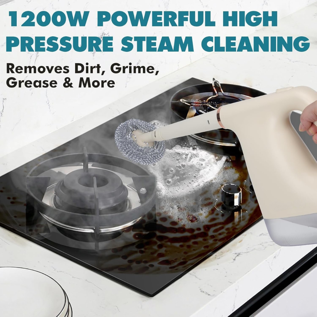 Portable Handheld Chemical Free Powerful Steam Cleaning Set