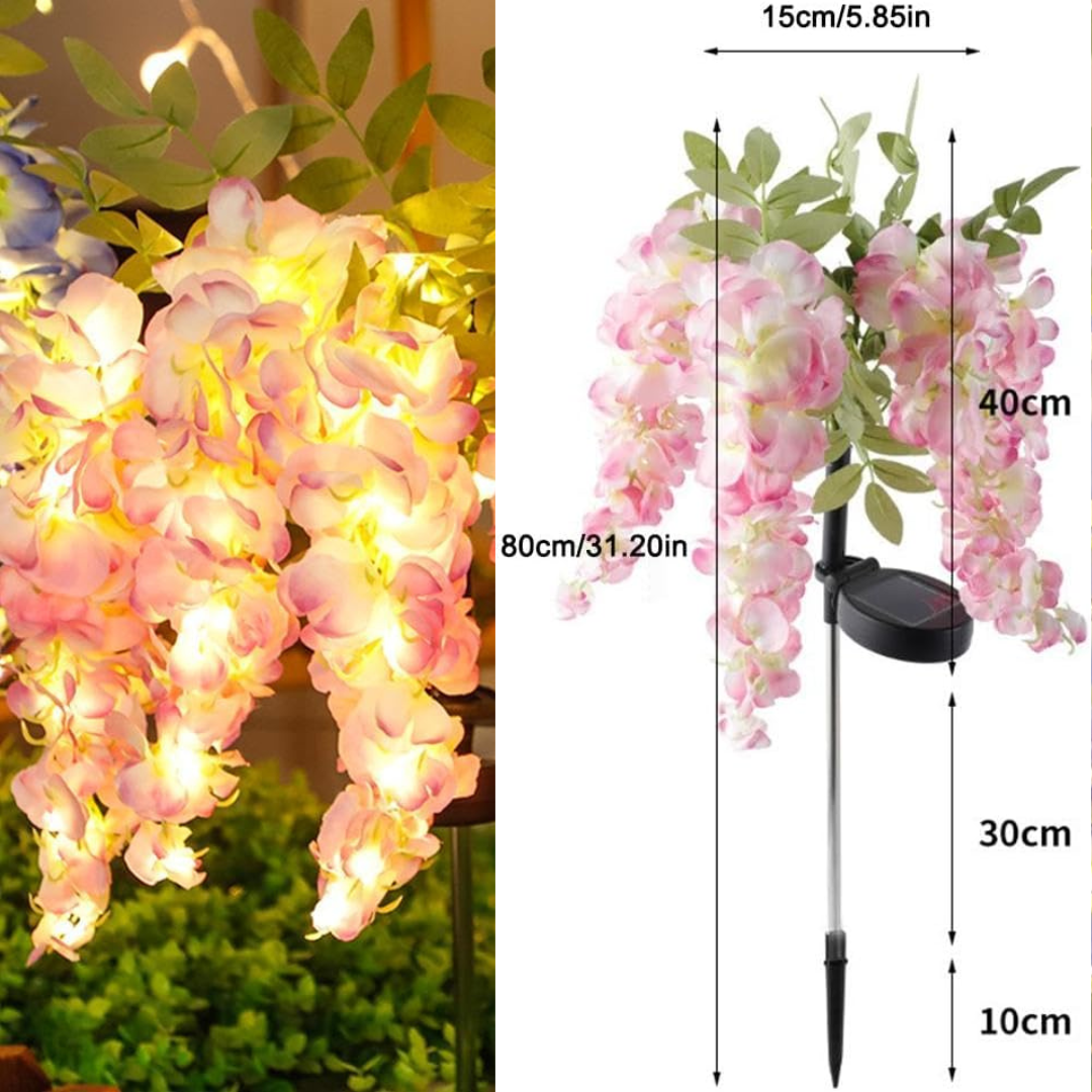 Homero Solar Wisteria Garden Dual Lighting Modes Lights (Multicolor)