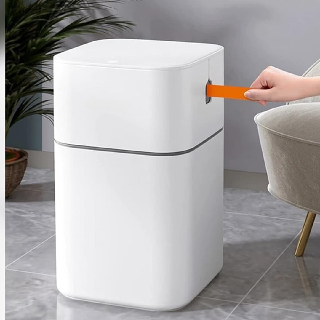 HOMERO Soft TPU Easy-Pack System Smooth Pull Groove Dustbin - 15L