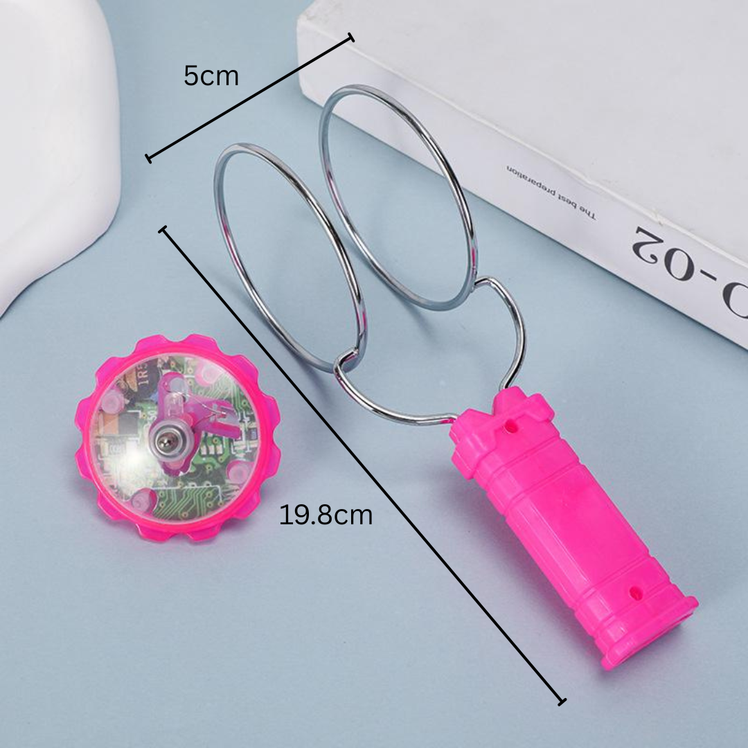 Homero Colorful Light Fun Magnetic Flashing Gyro Wheel Toy Set