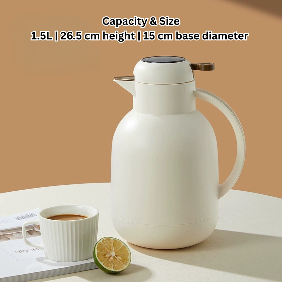 HOMERO Multi-Purpose Thermal Insulated Kettle with Smart Temperature Display - 1.5L