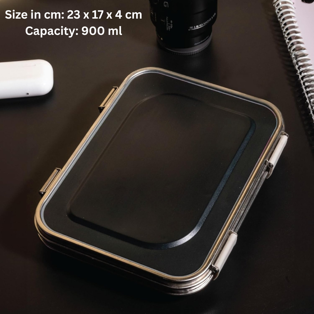 HOMERO Premium Stainless Steel Bento Lunch Box - 900ml Capacity