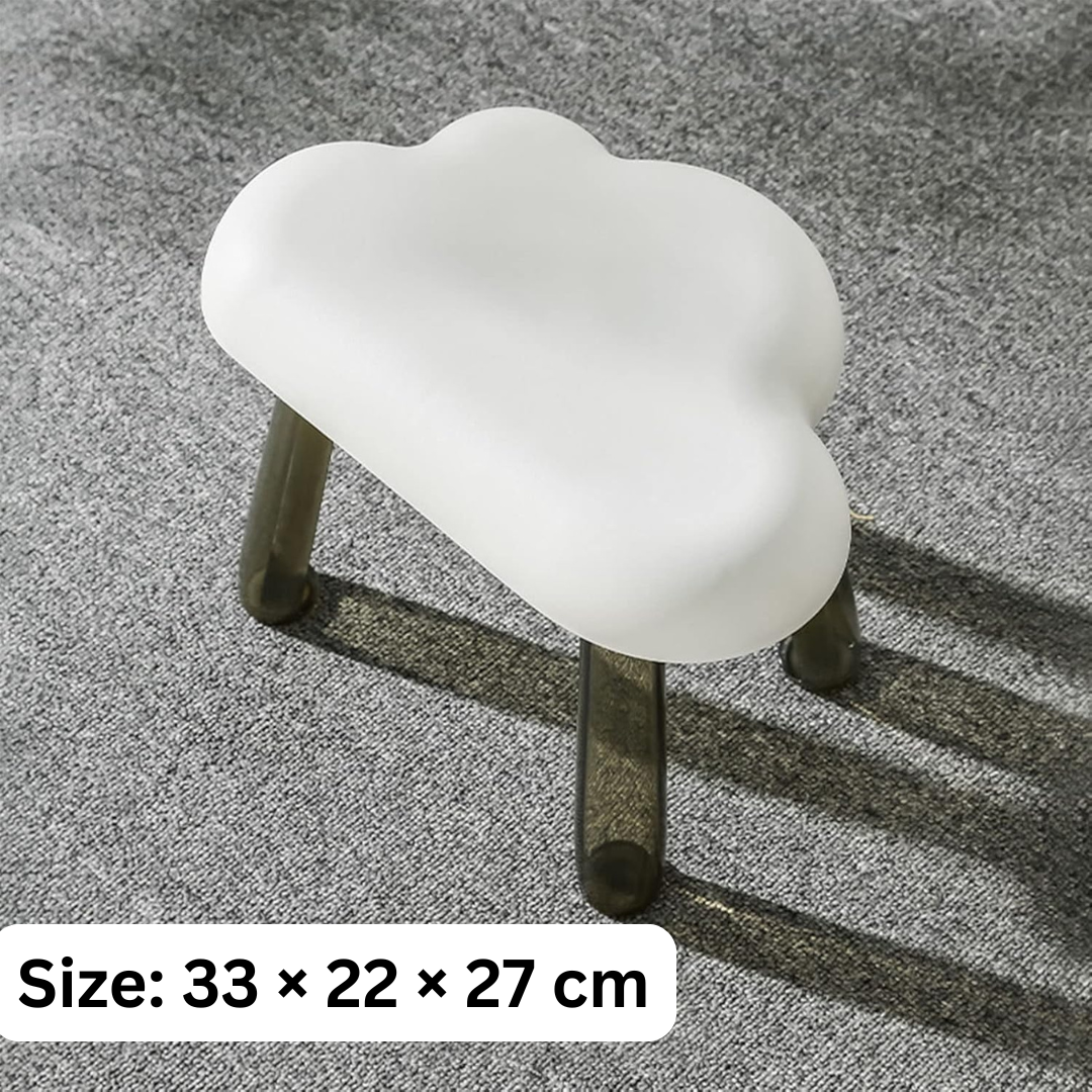 Homero Kids Cloud Shape Lightweight Transparent Leg Design Stool