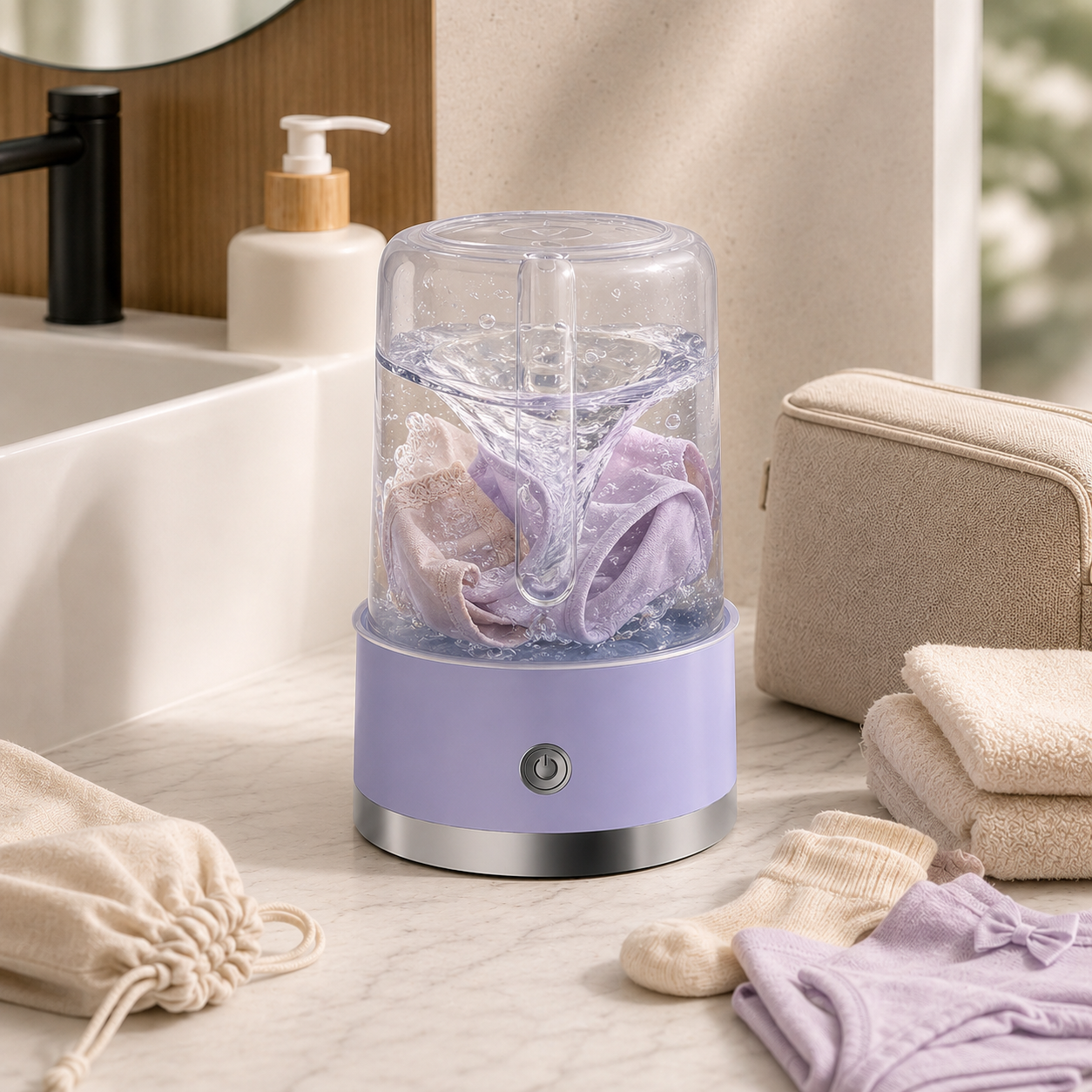 Travel Friendly Wireless Mini Washing Machine