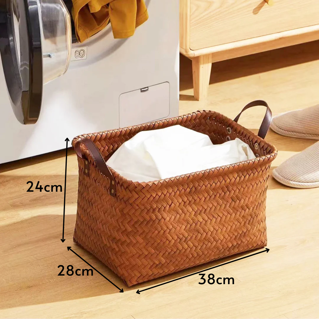 Homero Multipurpose American Style Hand-Woven Storage Basket