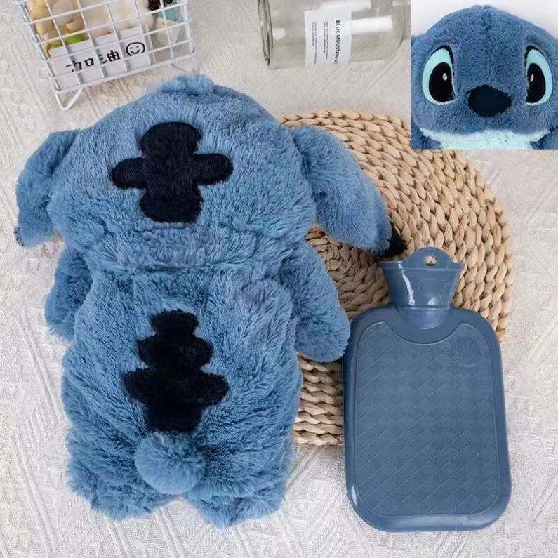 Homero Cartoon Cute Stitch Plush Hot Water Bottle