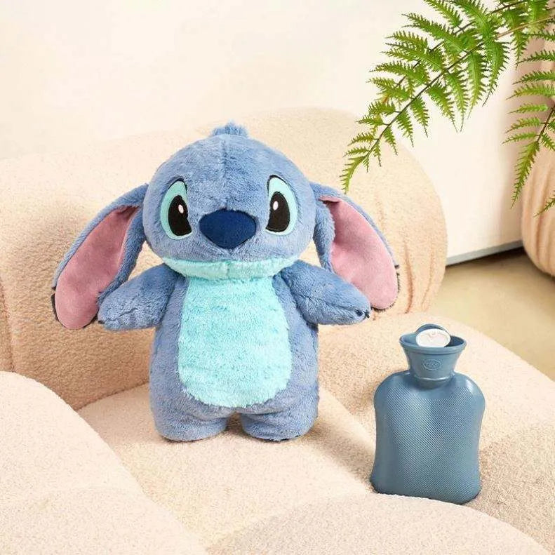 Homero Cartoon Cute Stitch Plush Hot Water Bottle