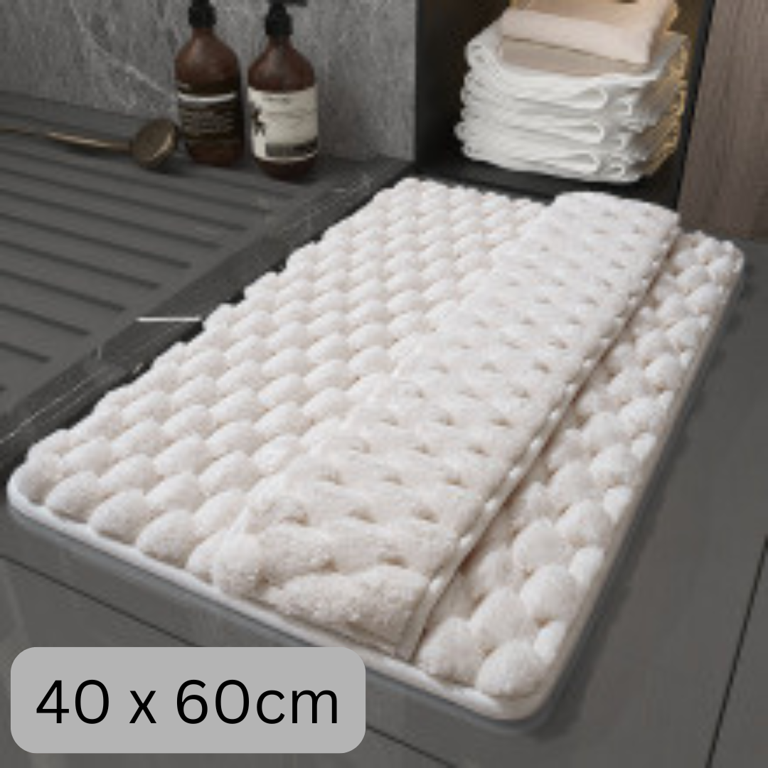 Homero Ultra Soft Memory Foam Door and Bath Mat Coral Fleece Surface