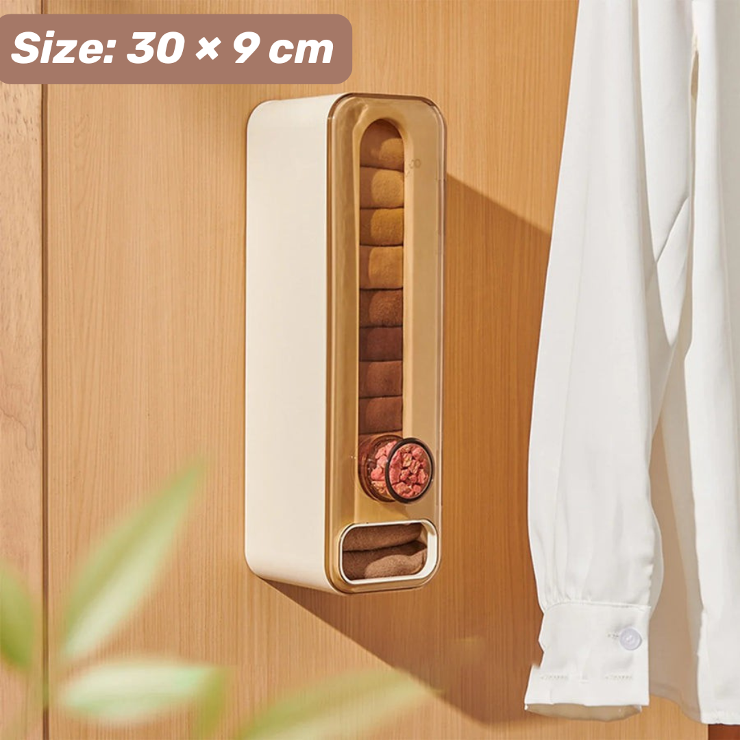 Wall Mounted Aromatherapy Wardrobe Organizer with Pull Out Storage Box