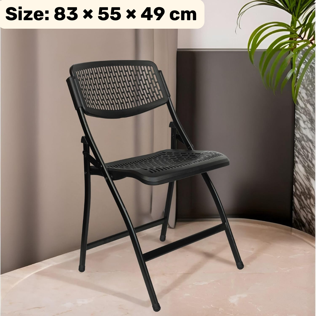 Premium Folding Mesh Seat Heavy Duty Carbon Steel Comfortable Chair