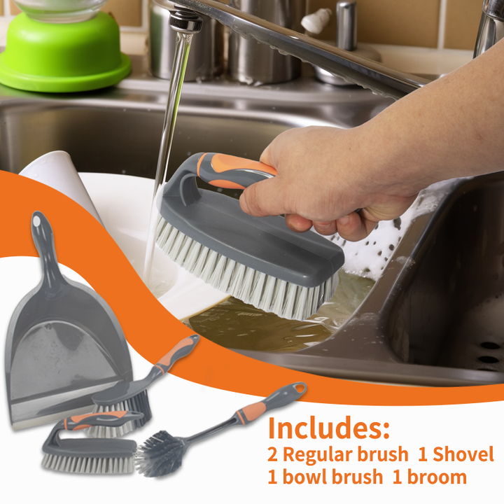 Homero Premium 5 in 1 Multipurpose Cleaning Brush Set