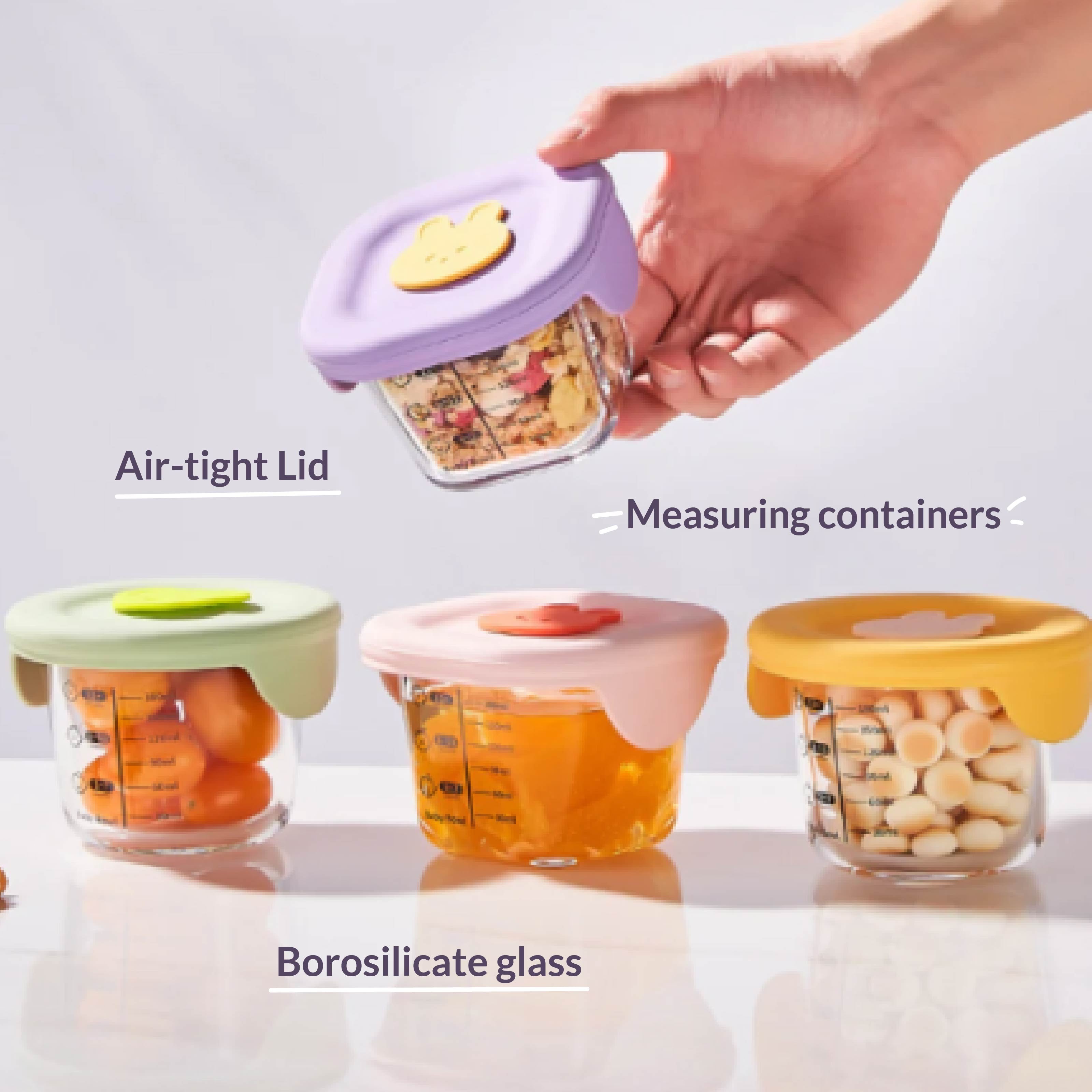 HOMERO Fresh Seal Baby Food Storage Bowl (180ml Capacity)