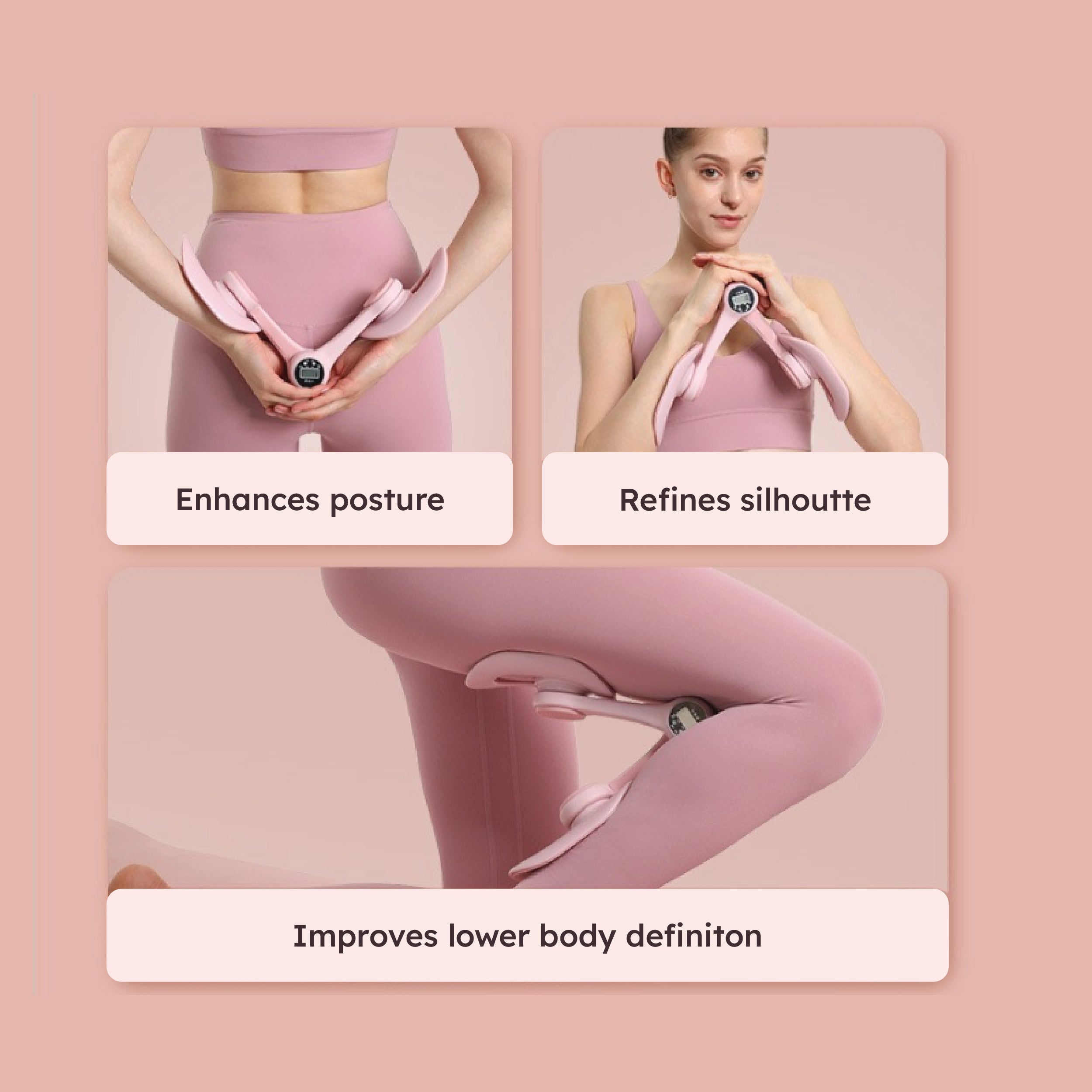 Homero Pelvic Floor Muscle Trainer Inner Thigh Toner with Digital Display