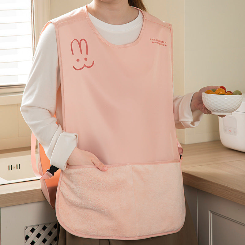 Multipurpose Waterproof and Oil-Proof Kitchen Apron with Pockets