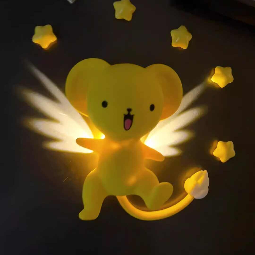 Cute Anime Magnetic Lamp with Illuminated Wings