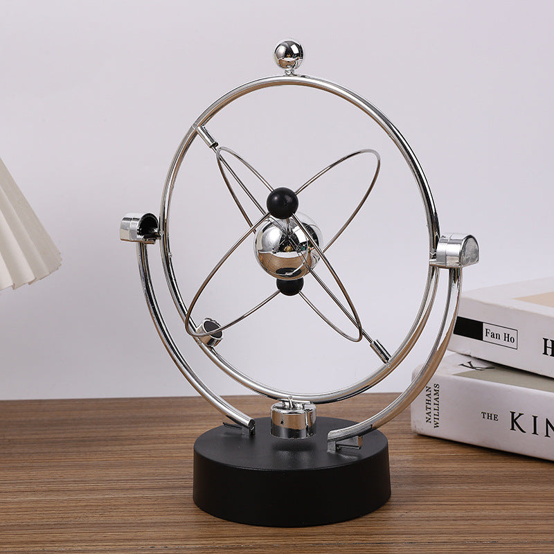 Electronic Perpetual Motion Galaxy Orbital Desktop Ornament