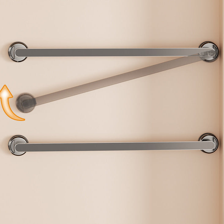 No-Drill Hanging Rod with Adjustable Rotating Suction Cup