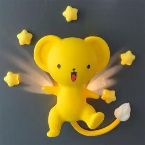 Cute Anime Magnetic Lamp with Illuminated Wings