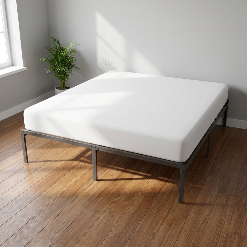 Heavy Duty Metal Bed Frame with Underbed Storage