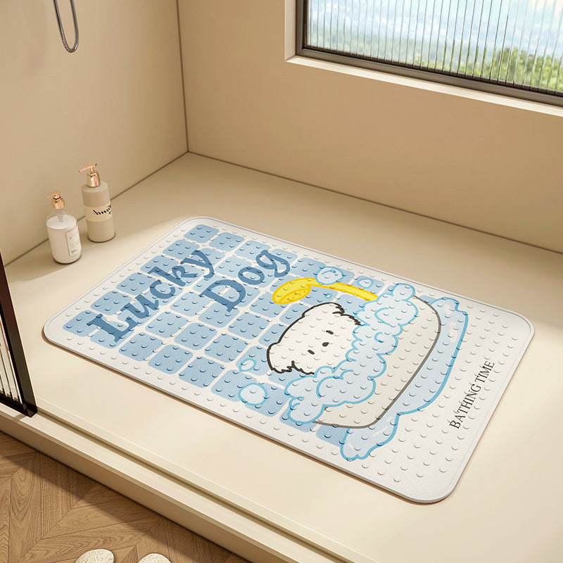 Homero Thick Non-Slip Bath Mat for Bathroom Safety Comfort (50 x 80 cm)