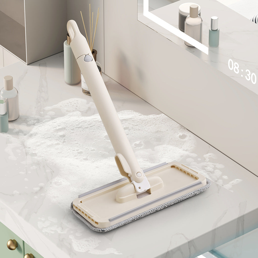 Mini Wall Mountable Flat Mop with Removable Cleaning Handle