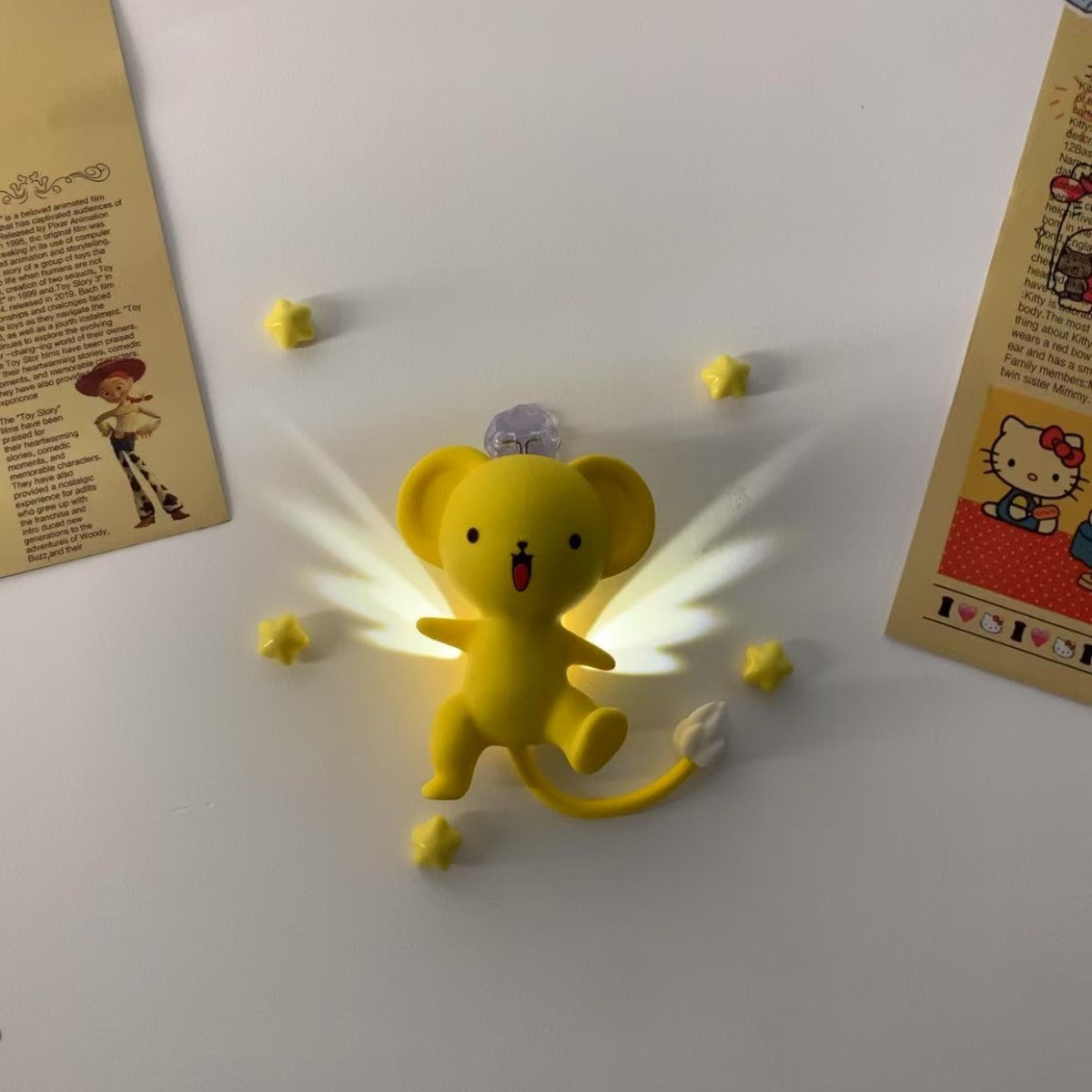 Cute Anime Magnetic Lamp with Illuminated Wings