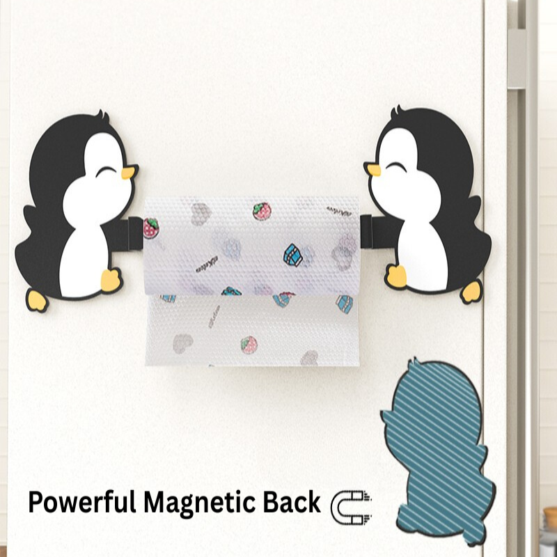 Cute Penguin Multipurpose Magnetic Refrigerator Hook