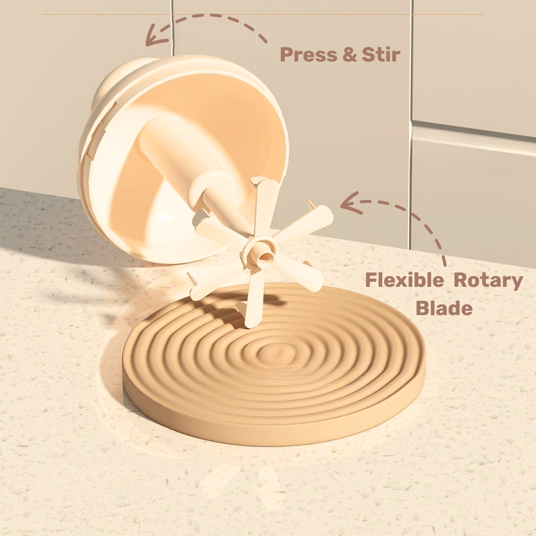 HOMERO Multi-Purpose Ergonomic Design Multi-Blade Manual Egg Mixer