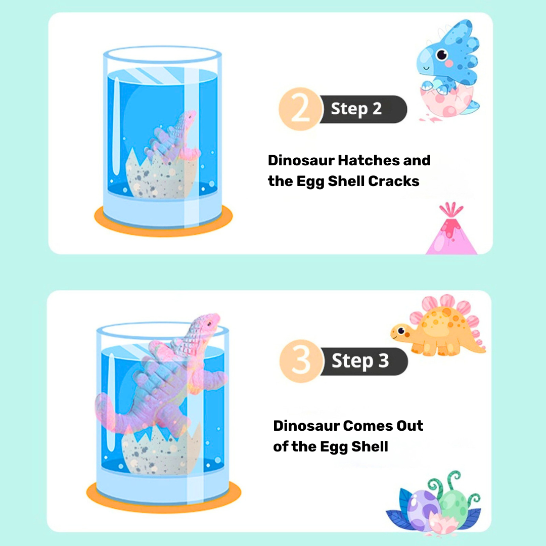 Homero Educational Water Soaked Dinosaur Egg for Kids