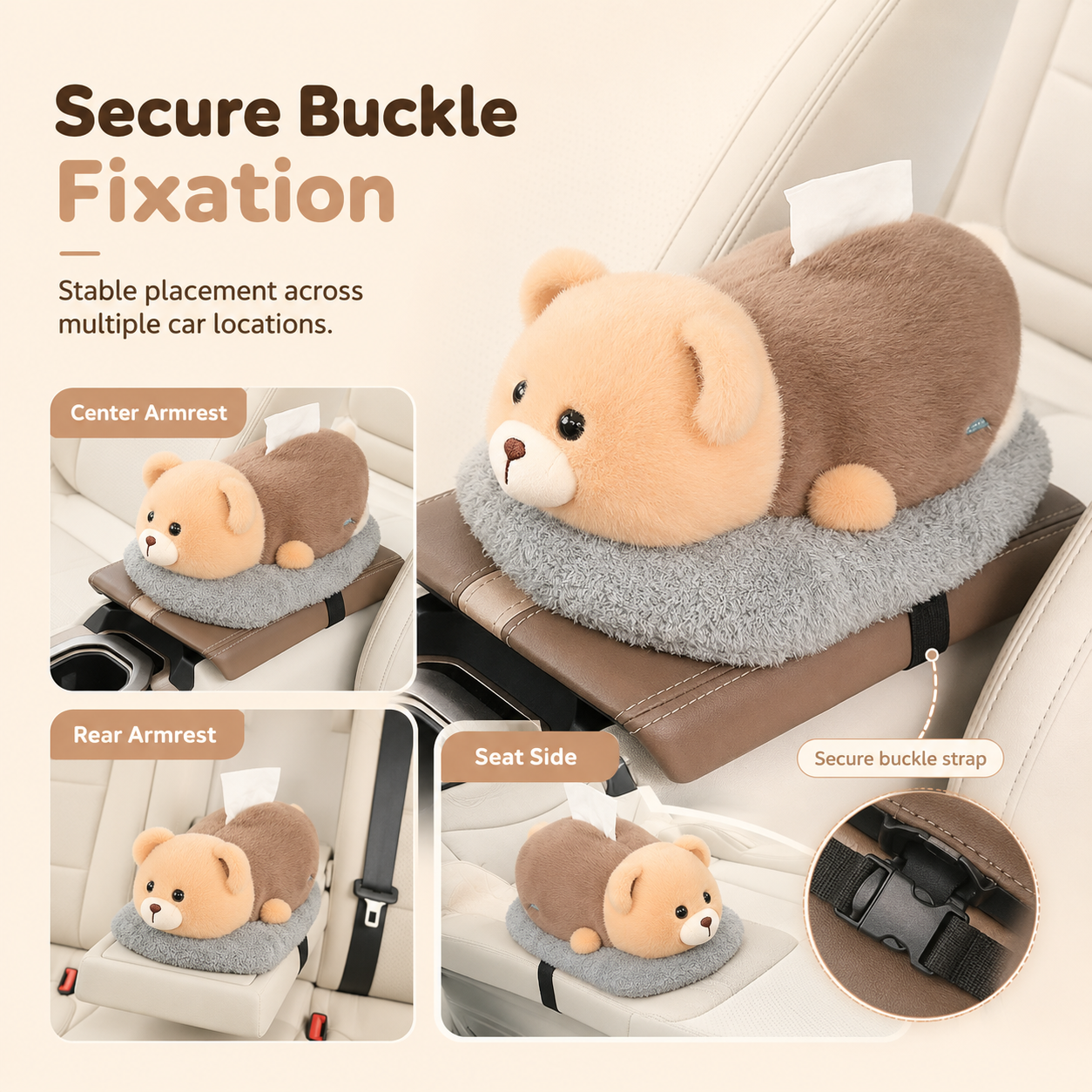 Homero Fresh Guard Odor-Free Soft Plush Tissue Organizer