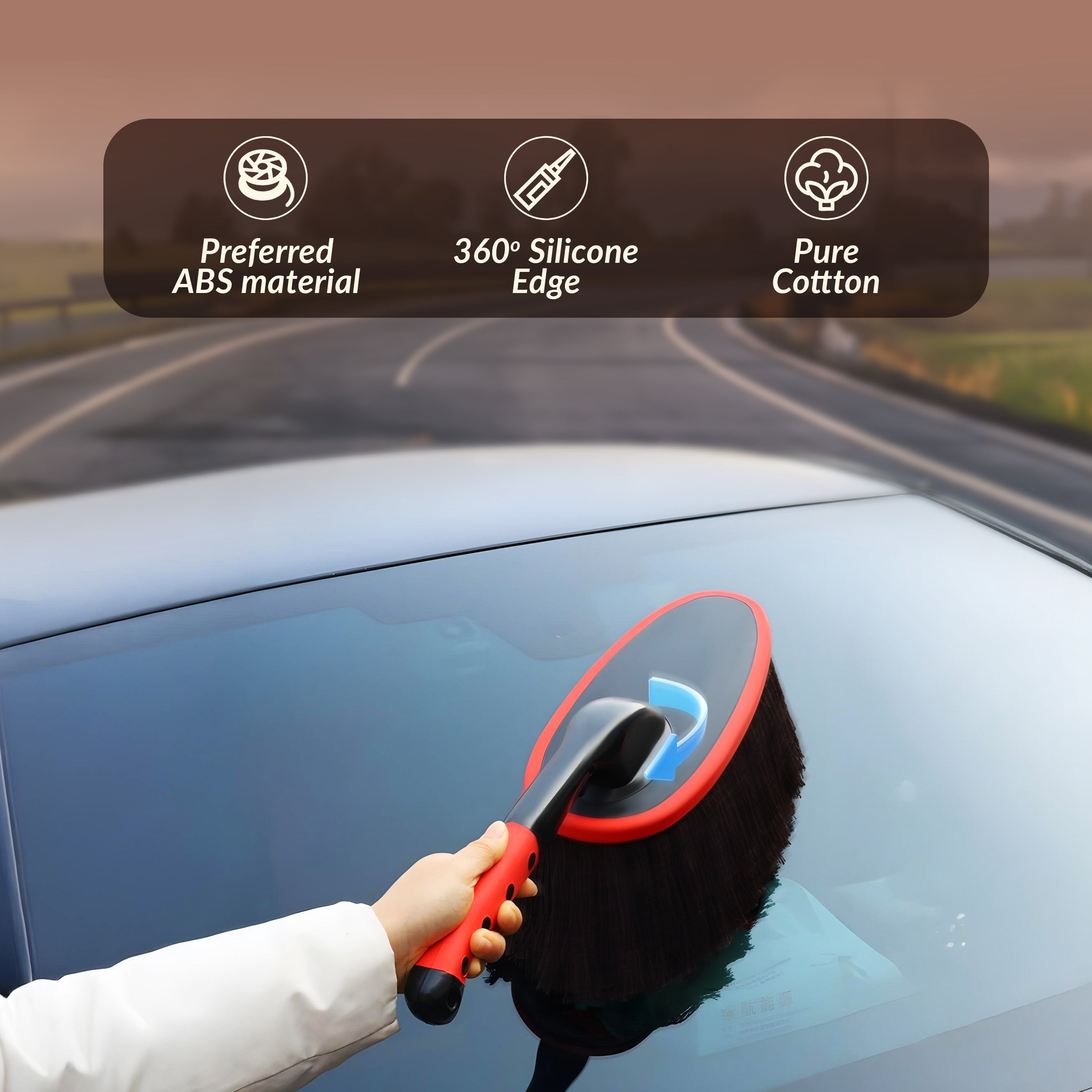 Homero 360 Degree Soft Bristle Car Duster with Extendable Handle