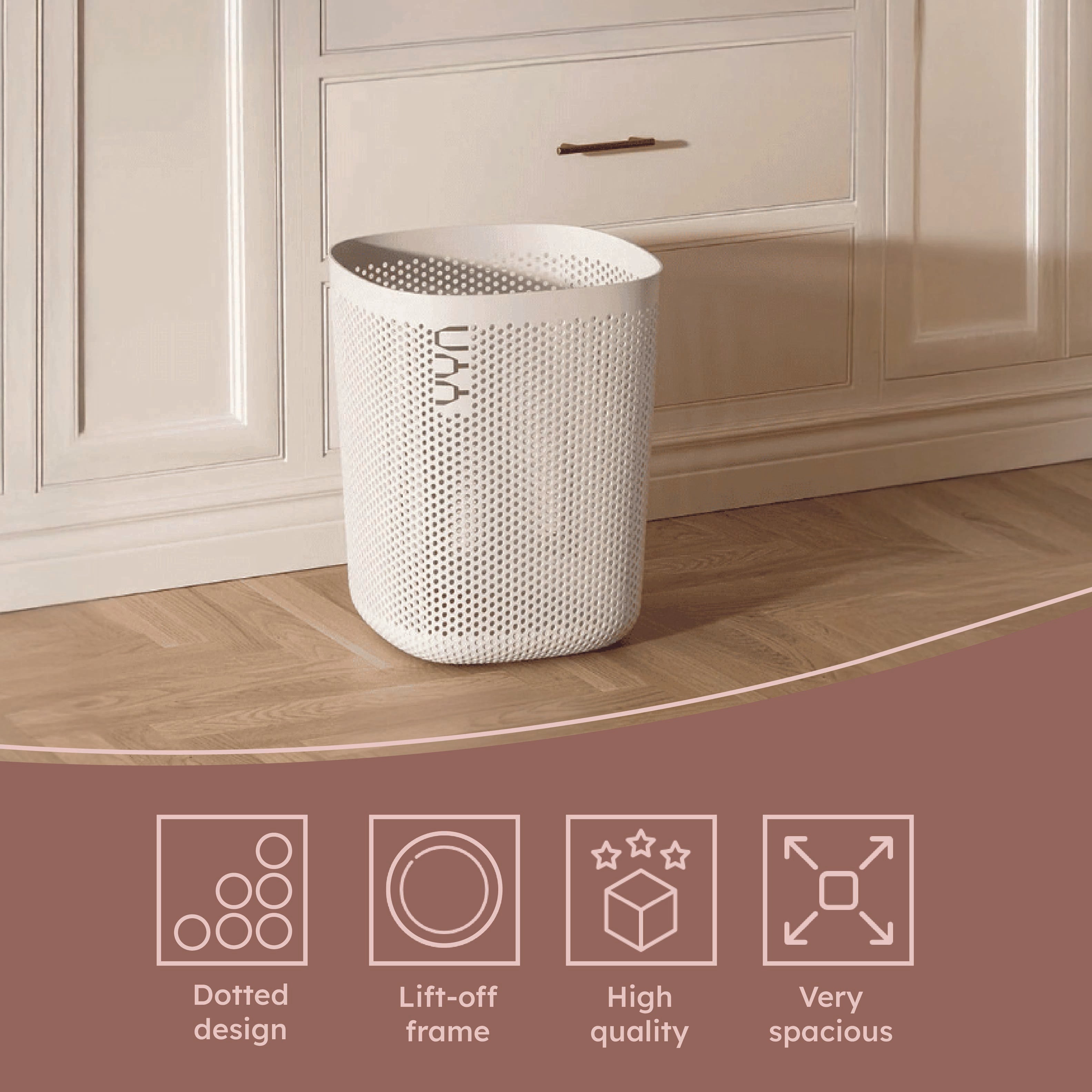 Homero Air Flow Modern Household Trash Can 18L