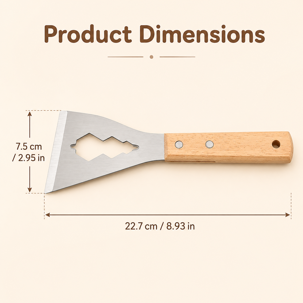 Multifunction Stainless Steel Scraper cum Nut Tightener