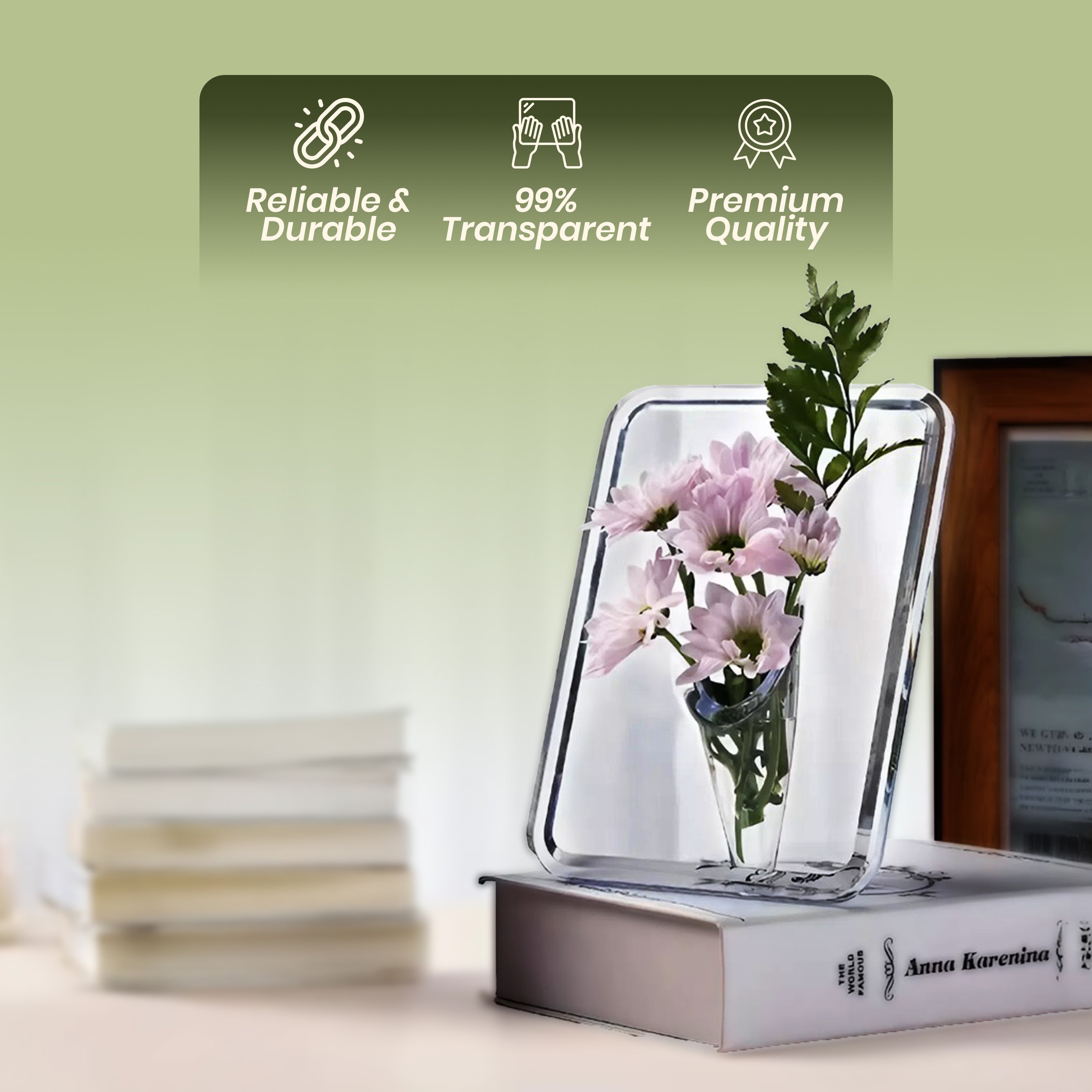 Decorative Modern Vase Floral Arranger for Home and Office Decor