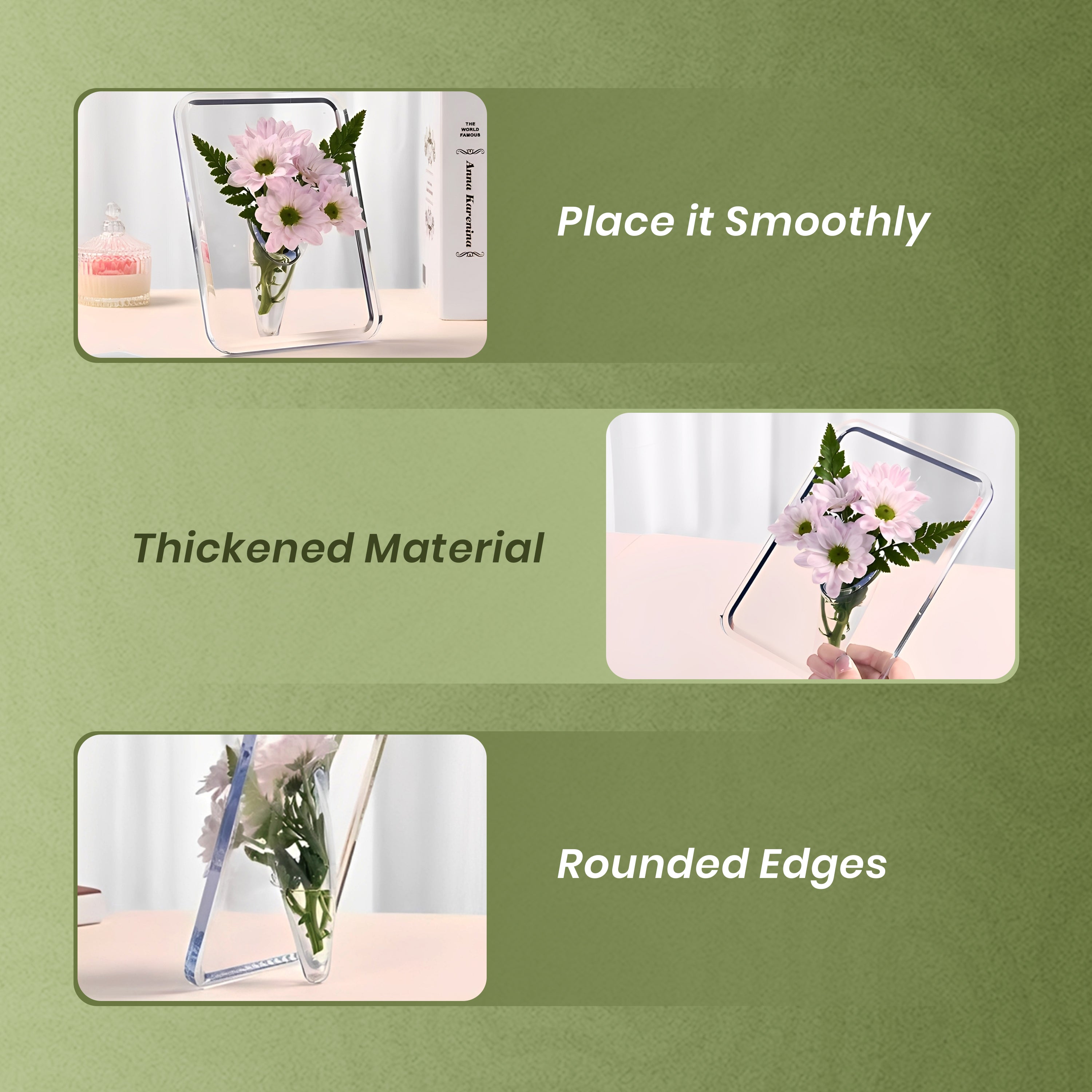 Decorative Modern Vase Floral Arranger for Home and Office Decor