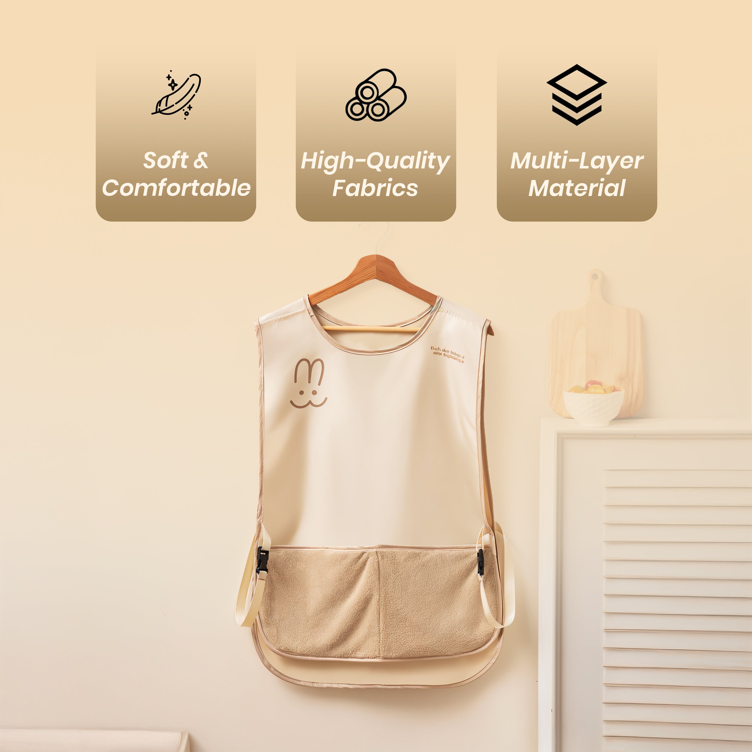 Multipurpose Waterproof and Oil-Proof Kitchen Apron with Pockets