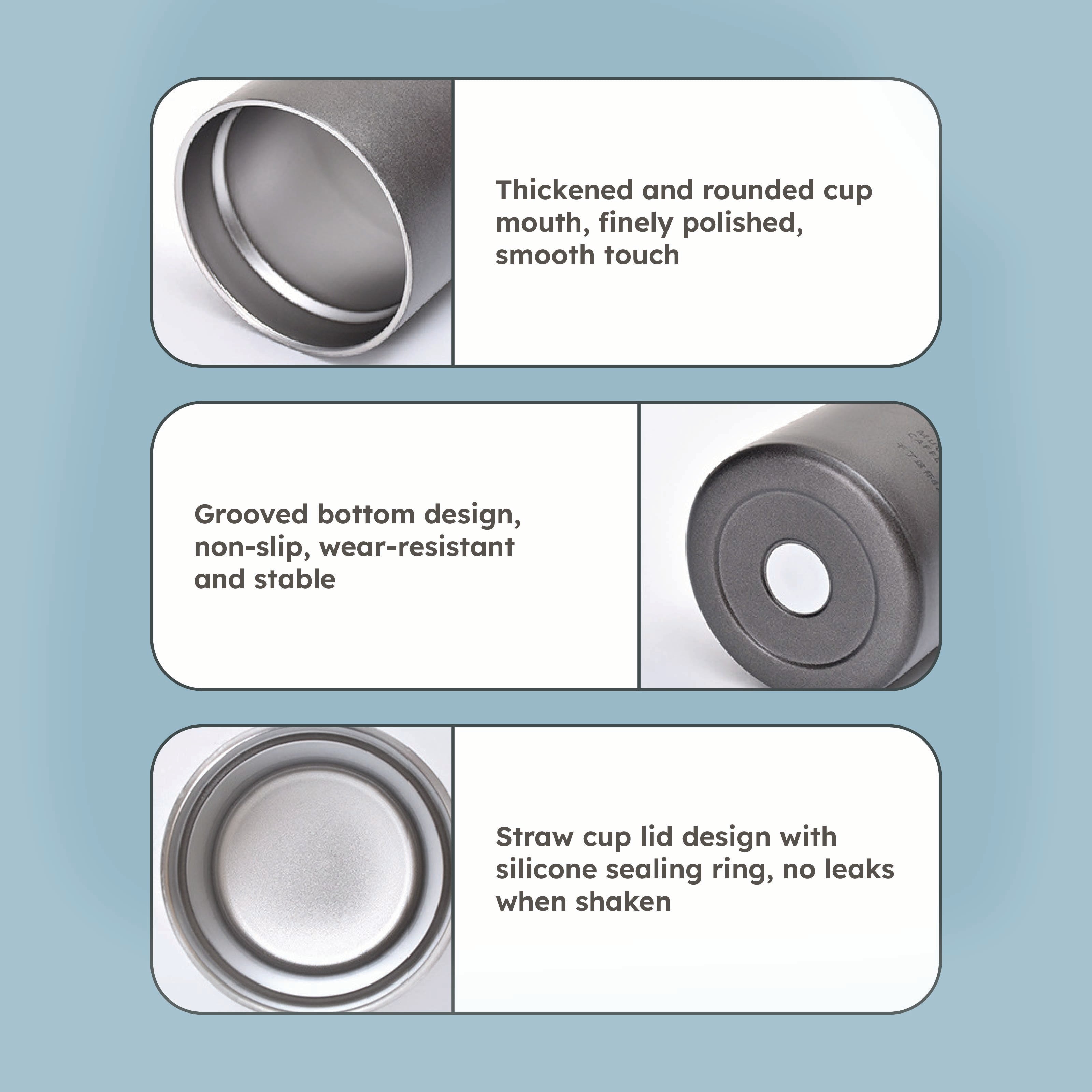 Homero Double Wall Stainless Steel Shaker for Hot and Cold Drinks - 600ml