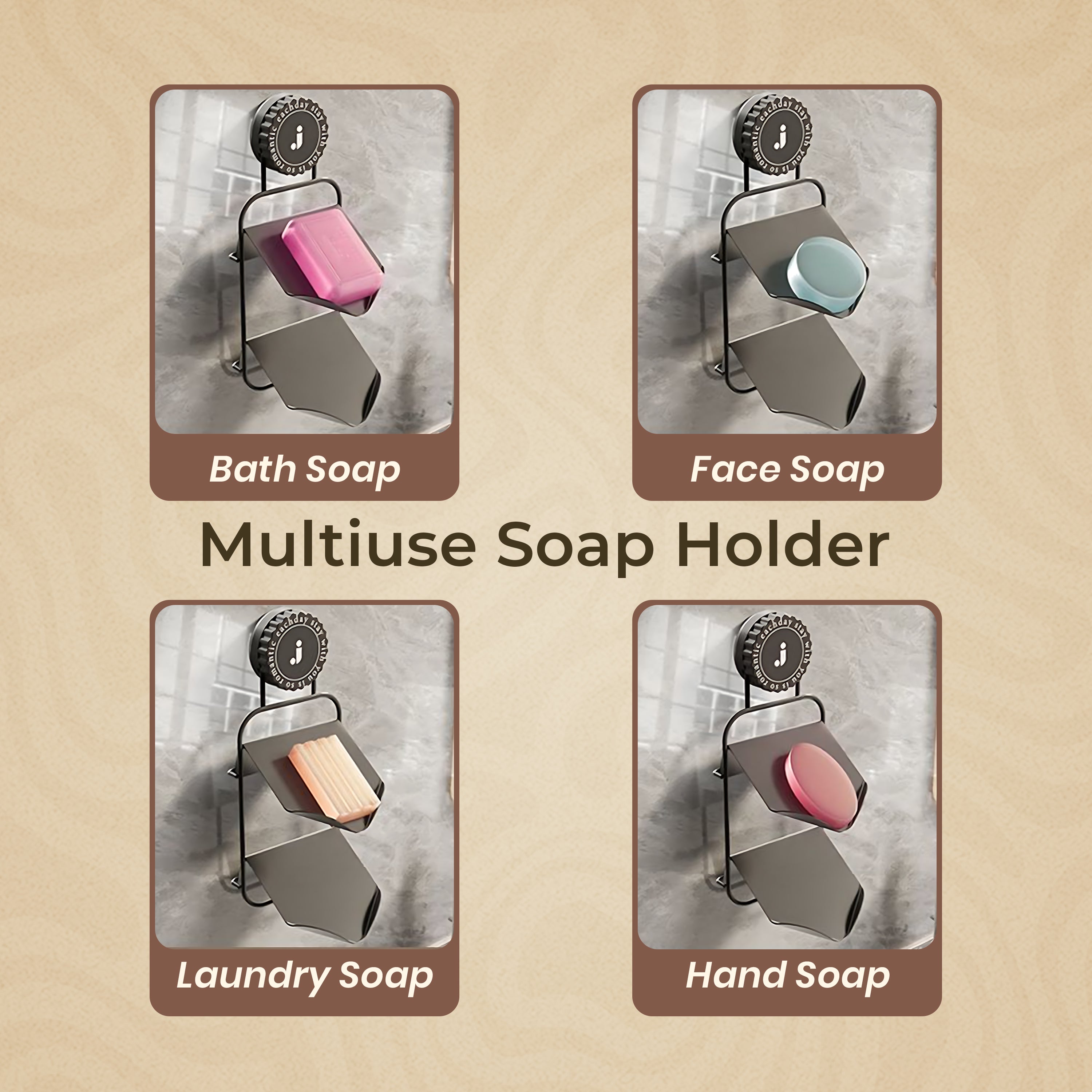 Homero Stylish Wall Mounted Iron Soap Holder